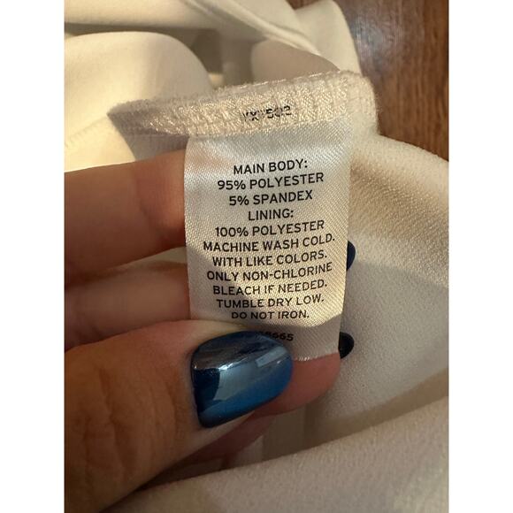 Open Edit Women's Ruched Strapless Maxi Dress White Size Large Bridal Style - Picture 9 of 11